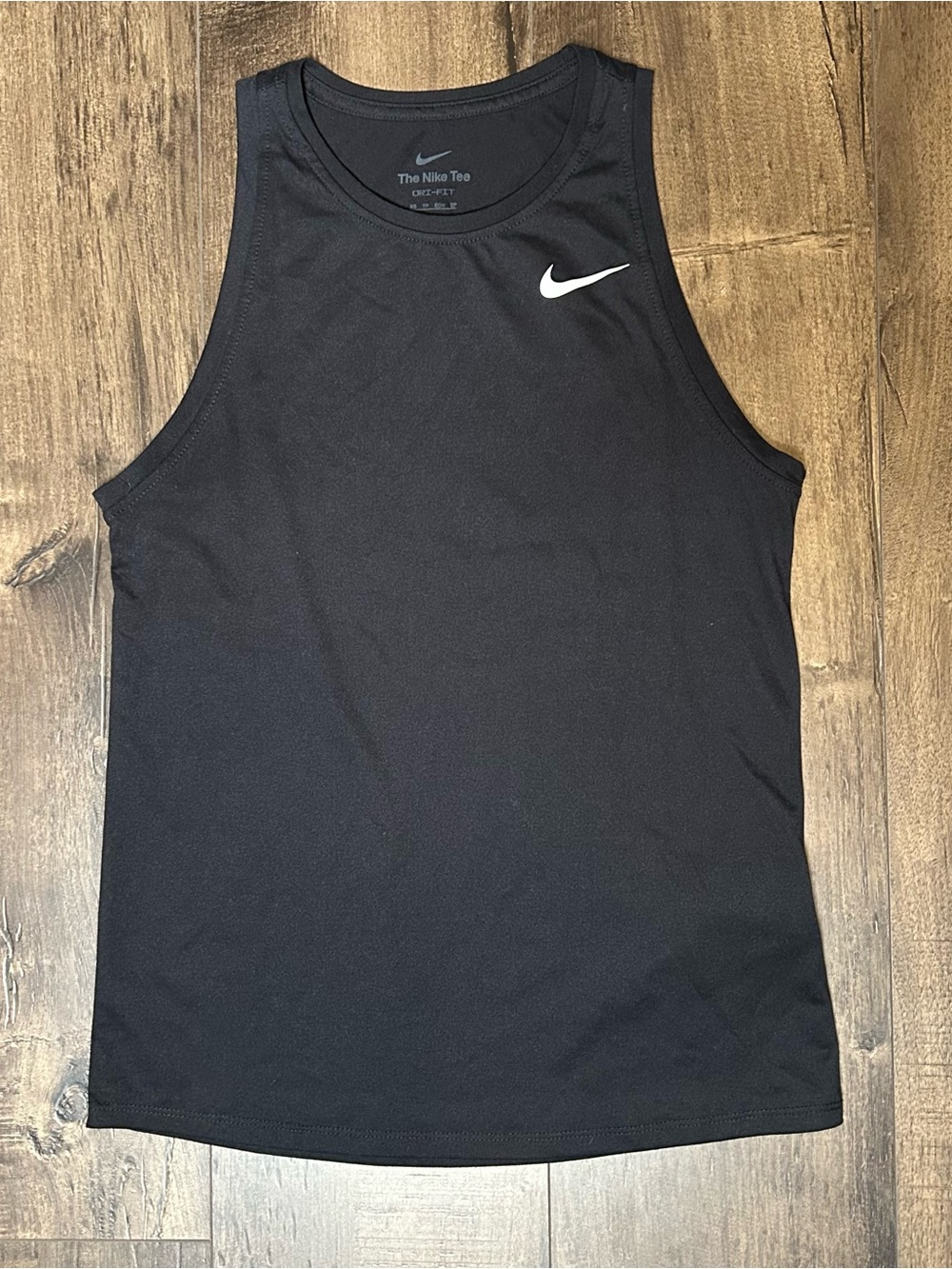 Nike Black Women’s Athletic Tank with White Swoosh